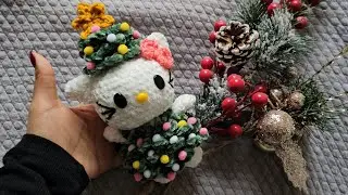Si amas HELLO KITTY, NECESITAS este PINO de NAVIDAD a CROCHET 🎄🧶