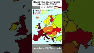 How is your public debt ? SUBSCRIBE PLEASE #europe #map #history #mapping #country #geography #eu