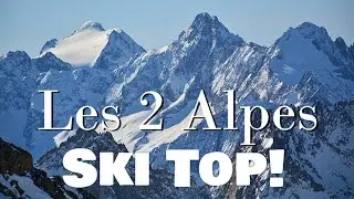 Les 2 Alpes Ski Top  L&auml;ngste Abfahrt 17 km 2243 Hoehenmeter  Start auf 3523 Meter