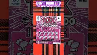 &pound;2 10x lottery scratch card #lottery #msscratch #scratchcards#shorts