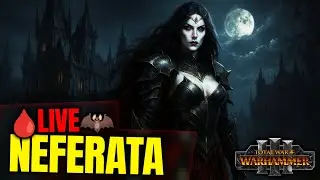 Total War Warhammer 3 - Neferata 2# | Wampirzy Hrabiowie | Live | Mortarch of Blood | Mody |