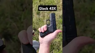 Glock 43x seems to be a popular EDC! Looks and shoots nice but a bit small for me! #shorts #viral
