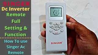 Singer Dc Inverter Ac Remote Control Setting | Full Remote Function/Feature of Singer Ac | Singer AC