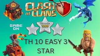 #clashofclans #gaming TH 10 BEST miner rush strategy.