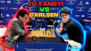 Yu Yangyi VS Magnus Carlsen || Fide World Rapid Chess Championships 2023, Round 8