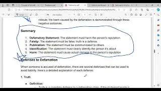 Defamation in law of torts | law of torts | LLB Part 3 | law | in urdu