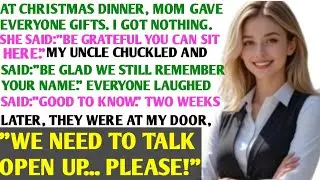 At Christmas Dinner, My Mom Gave Everyone Gifts…- Except Me. Two Weeks Later, They Were Begging Me..