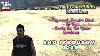 Daily Collectibles Locations Shipwreck Treasure Chest, LS Tags and Smoke On The Water Today GTA