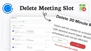 How to delete event and booking in Calendly