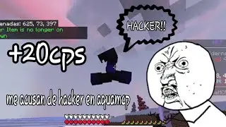 jugando HCF en Minecraft Bedrock / me acusan de hacker / +20cps😮&zwj;💨