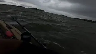Caught In A Storm Kayak Fishing