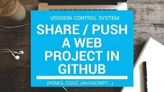 How To Share/Push Any Project To Github Using Terminal/Command Prompt