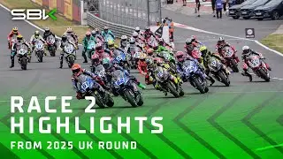 HIGHLIGHTS from #WorldSSP Race 2 ⚔️ | 2025 #UKWorldSBK 🇬🇧
