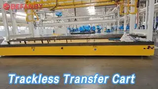 3 Tons Trackless Transfer Cart Steerable Battery Powered For Mold Industry