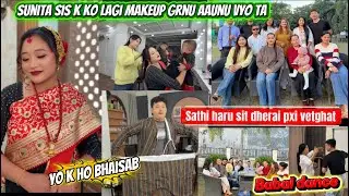 SUNITA SIS K KO LAGI MAKEUP GARNU AAUNU VYO TA // after longtime get together with homies❤️🫶 ​
