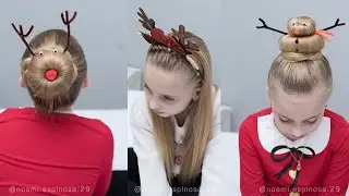3 PEINADOS PARA NIÑAS ESPECIAL NAVIDAD - PEINADOS FACILES PARA NIÑAS