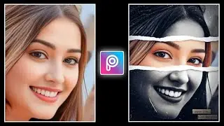 PicsArt Torn Paper Face Art Photo Editing | Emotional Aesthetic Photo Edit Tutorial | Photo Editing