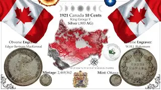 1921 Canada 10 Cents - King George V