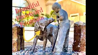 Beautiful Front Yard Fountain