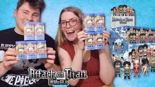 Attack on Titan - Kawaii Titan MYSTERY FIGURES UNBOXING With My Husband