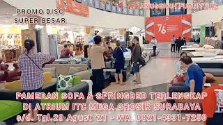 PAMERAN SOFA DAN SPRINGBED TERLENGKAP DI ITC MEGA GROSIR SURABAYA