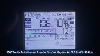 [FM-DX/TROPO] Radio Rzeszów 106.7 MHz. Odbiór z okolic Tomaszowa Mazowieckiego