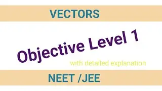 Vectors objective (resolution)