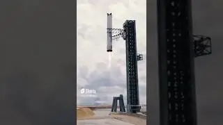 Amazing rendering of a self Landing Rocket and grabbing Arm @SpaceX  #animation