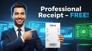 How To Create A Receipt Using AI For Free
