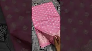 pure chiniya silk banarsi saree 😍😱#sarees #shorts