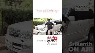 #srikanth Only Ever #Interview about his #passion for #cars | @MediaFxApp