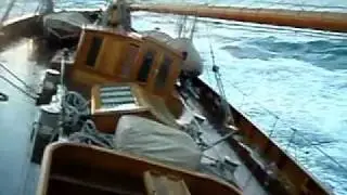 Sailing a gaff rigger in the southern ocean