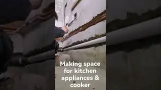 Chasing & laying pipe for new kitchen