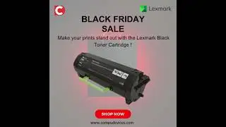 Make your prints stand out with the Lexmark Black Toner Cartridge #tonercartridge #blackfridaydeals