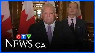 Premier Doug Ford speaks after first ministers meeting