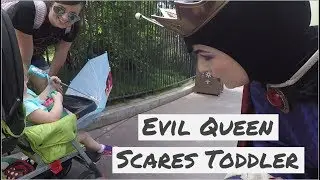Evil Queen Scares Toddler - SoCal CityPASS Disneyland Day 1- Part 2