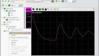 Measure acceleration with TiePie Handyscope HS3 and Multi Channel software