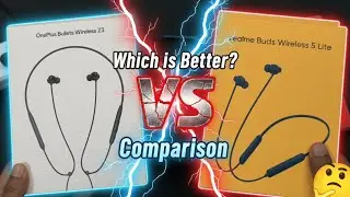 Oneplus Vs Realme Neckband 🤔🤔 Who is Best || Oneplus Bullets Wireless Z3 Vs Realme Wireless 5 Lite