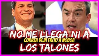 No me llega ni a los talones. Correa deja frito a Noboa