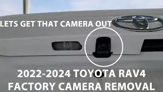 How To Remove 2022-2024 Toyota Rav4 Factory/OEM Rear View Camera.