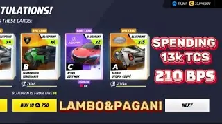 Spending 13K Tokens for Lotus ER-9 Packs! INSANE Lambo & Pagani Blueprints | Asphalt Legends Unite