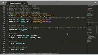 Feedforward neural network in PyTorch