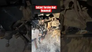 Easy way to remove a seized torsion rod #shorts