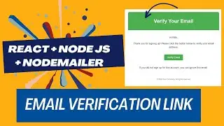 10 |  Confirmation Email with Node.js How to verify 