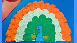 Independence Day Craft Idea for school | National Bird Peacock Craft Ideas #independenceday 