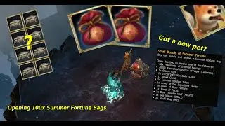 Drakensang Online | New PET? | Opening 100x Summer Fortune Bags