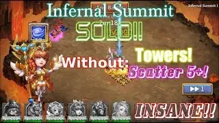 Empower Athene VS Infernal Summit Without Towers & Scatter 5+ CRAZY! Castle Clash