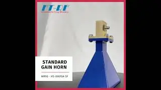 WR90 8.2GHz to 12.4GHz 15dbi Stand Gain Waveguide Horn Flange Type:01 Antenna - FT-RF Antenna