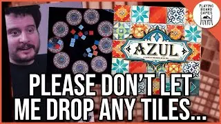 Laying tiles with style in AZUL (Board Game Gameplay)