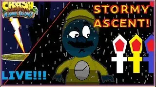 Crash Bandicoot Nsane Trilogy STORMY ASCENT DLC #2 (spinjumpking livestreams #17)